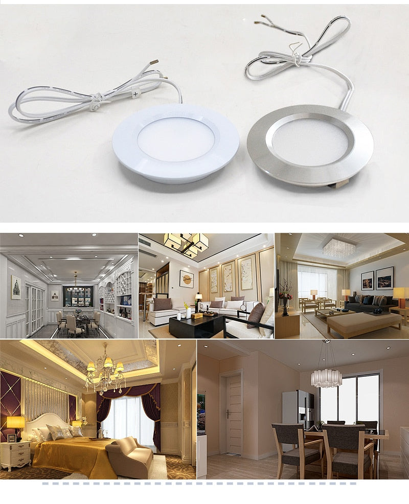 Mini Downlight LED Ultra-Thin 3W 5W 7W Embedded Small Spotlight Ceiling 12V Kitchen Bathroom Mirror Headlights Built in Spotligh