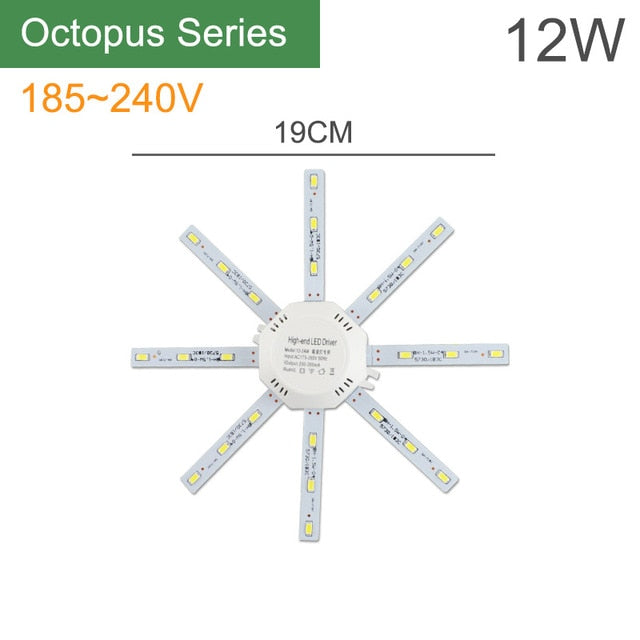 Kaguyahime Magnet LED Module Light Panel For Celling 220V 12W 18W 24W LED Circular Ceiling Spot Downlight Replace Tube Lamp Bulb