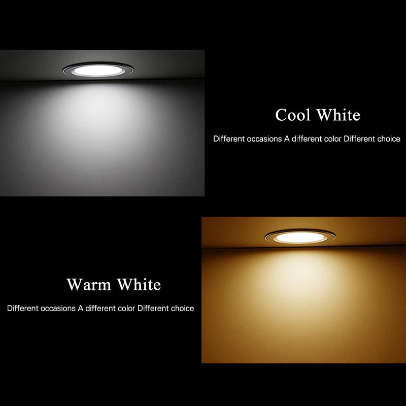 Lqsci LED Downlight 5W 7W 9W 12W 15W Round Recessed Lamp 220V 230V 240V Led Bulb Bedroom Kitchen Indoor LED Spot Lighting