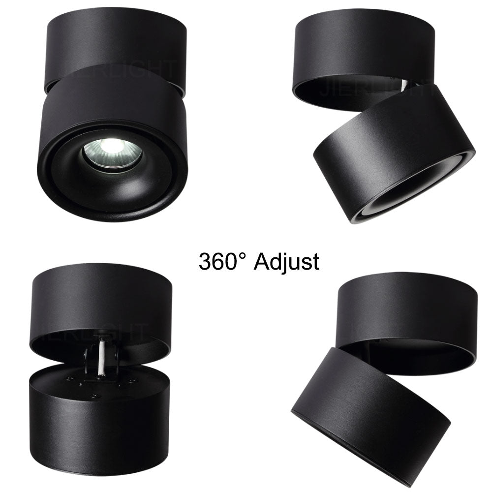 LED Downlight 1Pcs 12W Rail Track Fixture COB 10W Surface Mounted Downlight 7W Ceiling Light For Shop Stores Home Decorating