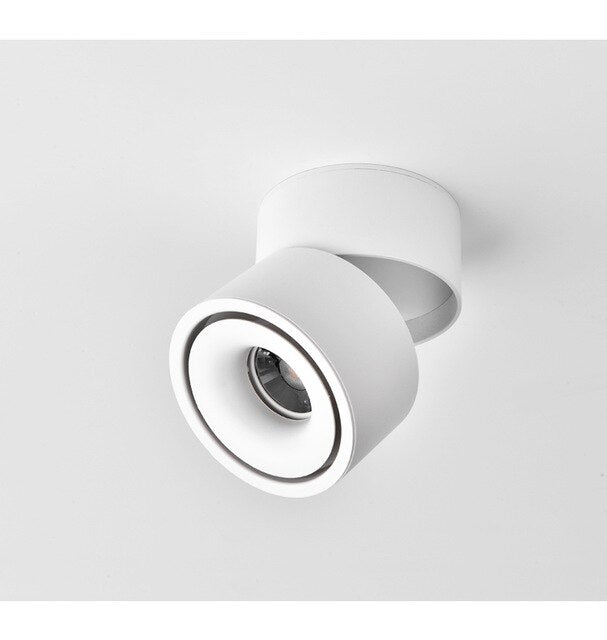 Dimmable folding surface mounted spotlight led living room ceiling ceiling downlight cob adjustable angle clothing store 7W 12W