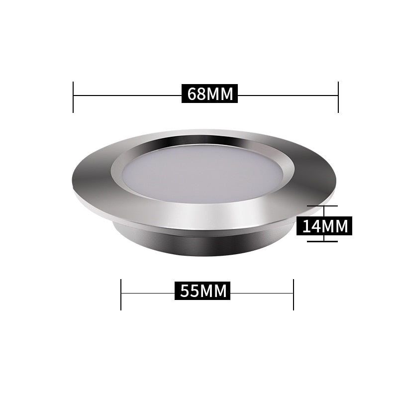 Spot LED Slim Embedded Spotlight Ceiling Downlight 110V-220V Kitchen Cabinet Display Cabinet Bathroom Light Built-in