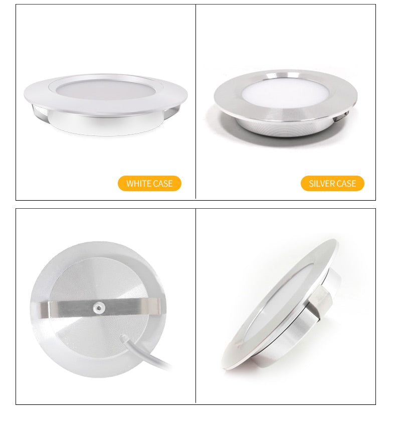 Spot LED Slim Embedded Spotlight Ceiling Downlight 110V-220V Kitchen Cabinet Display Cabinet Bathroom Light Built-in