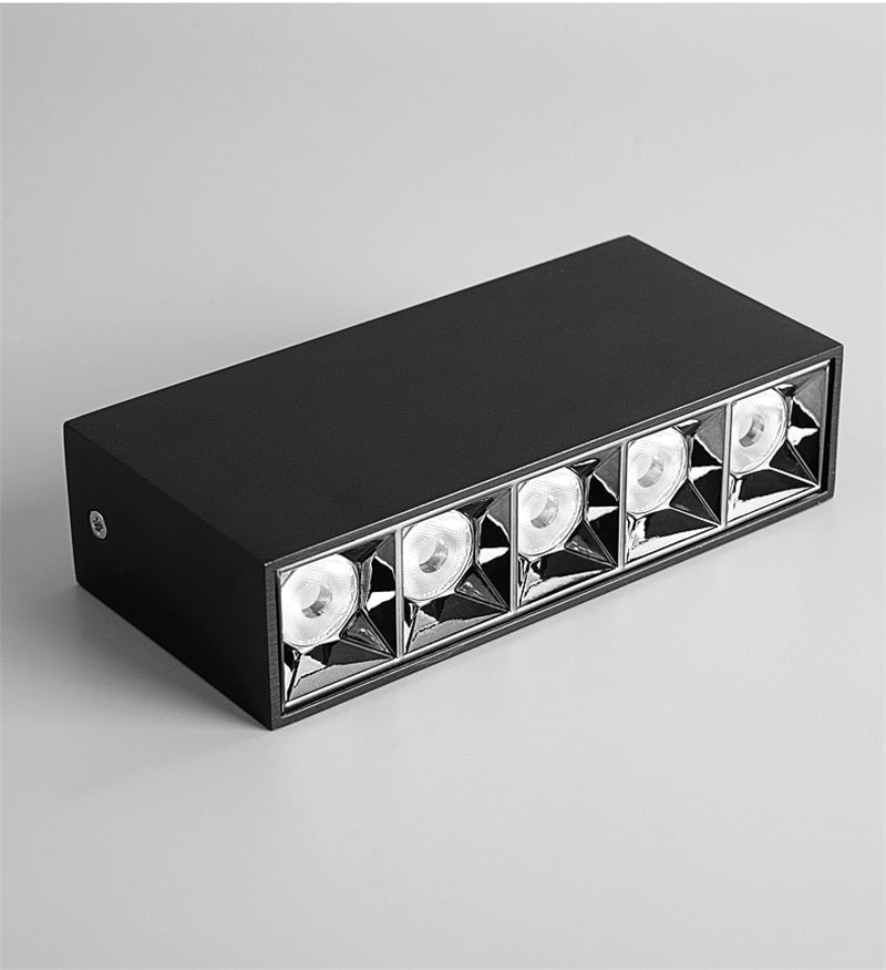 Led Surface Mounted Track Floodlight Anti-glare Long Strip Magnetic Lights Living Room Office Exhibition Ceiling Spot Lighting