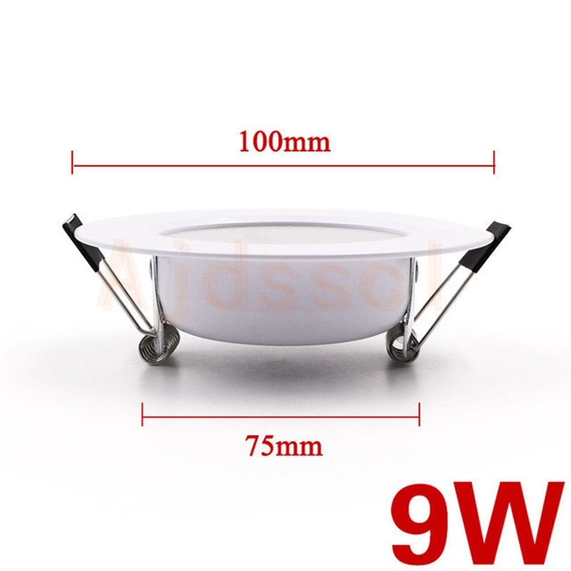 Dimmable LED Downlight Tri-tone light 110/220V Spot 5W 7W 9W 12W 15W Recessed in LED Ceiling Downlight Light Warm white Lamp