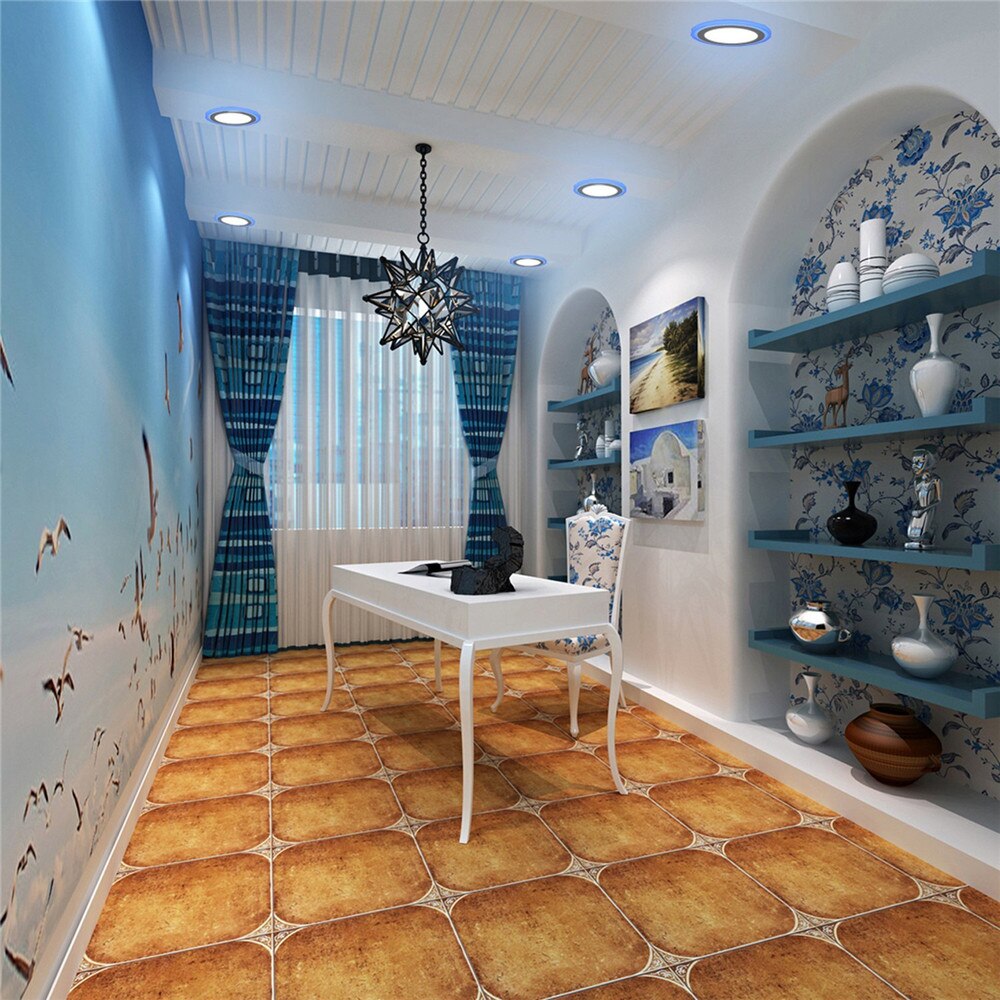 New LED Recessed Downlight Panel Round LED Light 6W 9W Double Color Indoor Living Room Shop Bright Light Ceiling spot led Light