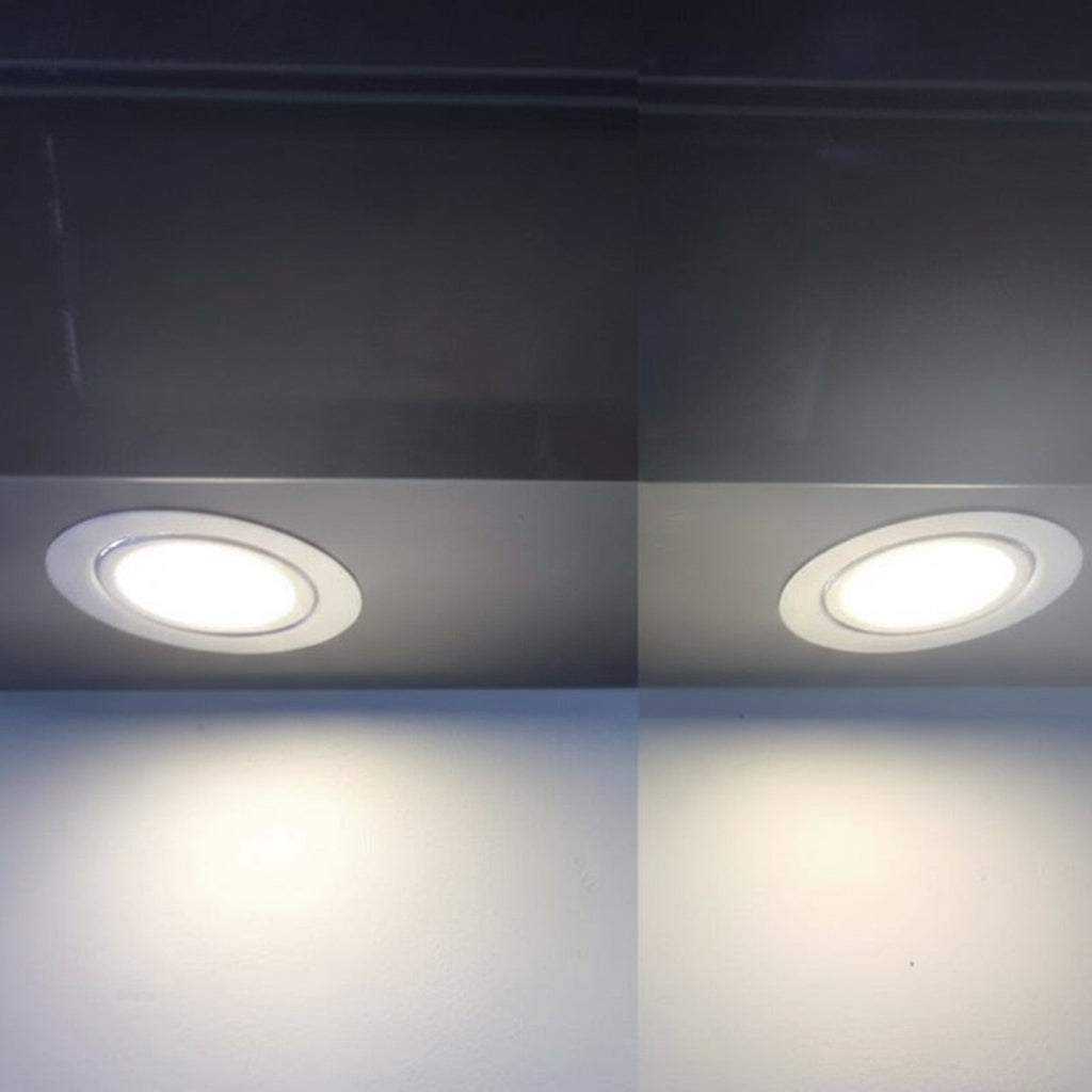 Stainless Steel 3W 12V 24V 14mm Slim Mini LED Downlight Lights+ Ultra-thin 100-240V Driver Adapter Kitchen Dining Lighting