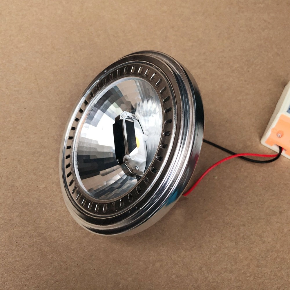 High Power AR111 LED Spotlight 15W COB Dimmable LED Downlight Warm Cool White 15W AC85-265V DC12V LED Ceiling Lamps Bulb Lights
