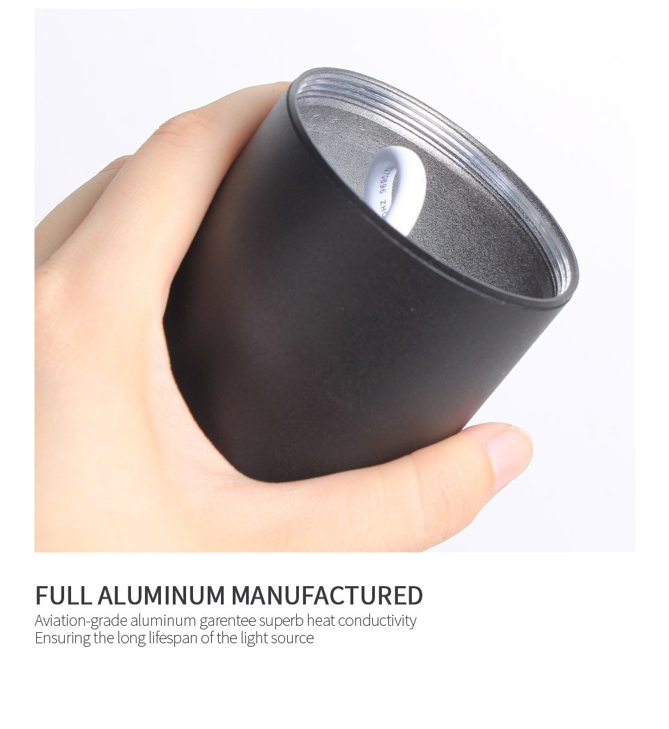 Aisilan Led Surface Mounted Ceiling Downlight for indoor Living room, Bedroom, Kitchen, Bathroom, Corridor Spot light AC90-260V