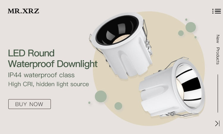 MR.XRZ 10W Recessed COB Led Downlights Adjustable Round Anti Dazzle Ceiling Spots Lights Lamps For Indoor Home