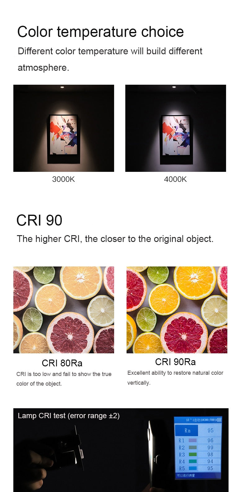 MR.XRZ 10W Recessed COB Led Downlights Adjustable Round Anti Dazzle Ceiling Spots Lights Lamps For Indoor Home