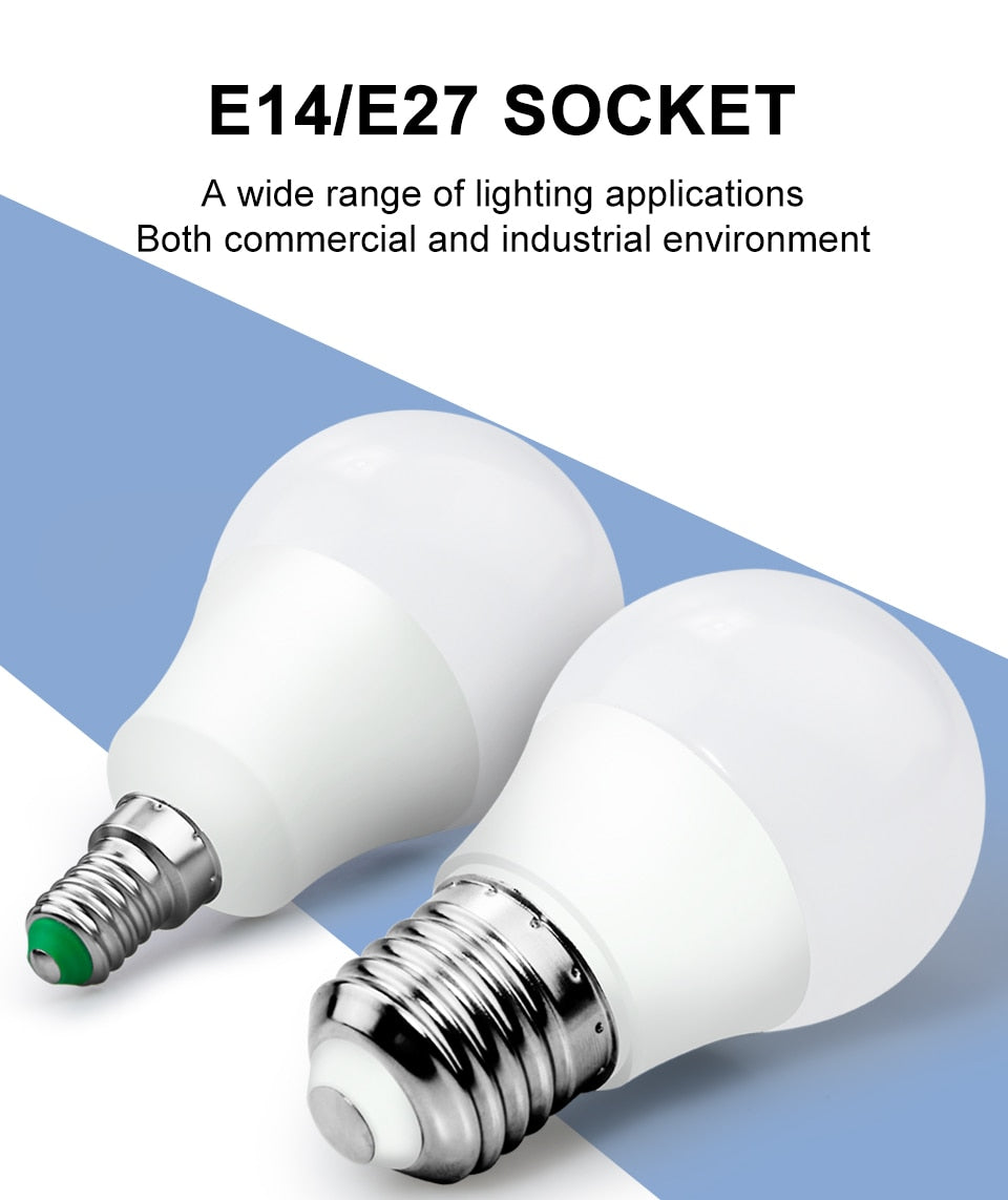 LED Bulb Lights 220v Spot Bulb E14 LED Lamp Indoor Light 3w 6w 9w 12w 15w 18w 20w LED E27 Candle Foco Lamp Spotlight Home Decor