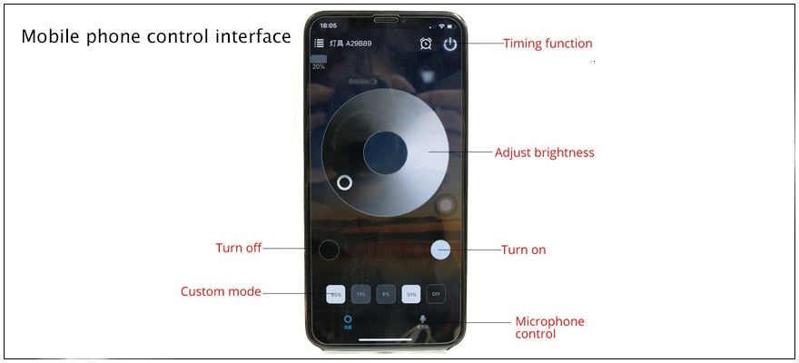 LEDIARY WiFi Smart Controller Dimmable Downlights Multi Function APP Control Timer Mode Voice Control Light Fixture CE ROHS