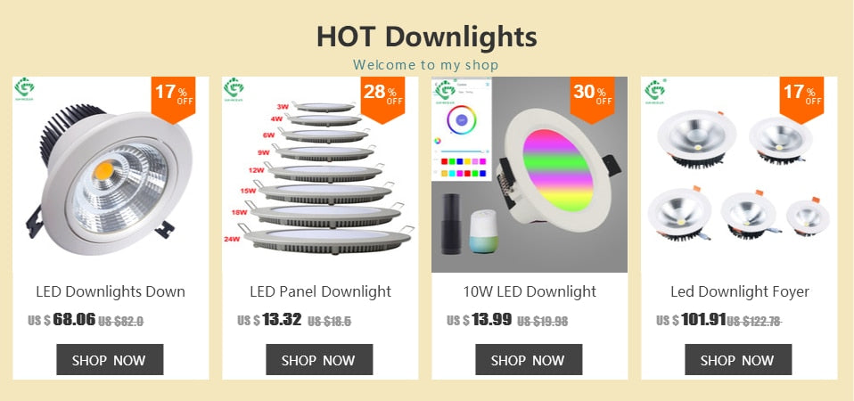 LED Panel Lights Ceiling Round Recessed Lamp Aluminum Ultra Thin Downlights 3W 4W 6W 9W 12W 15W 18W 24W Spotlight Light Fixtures