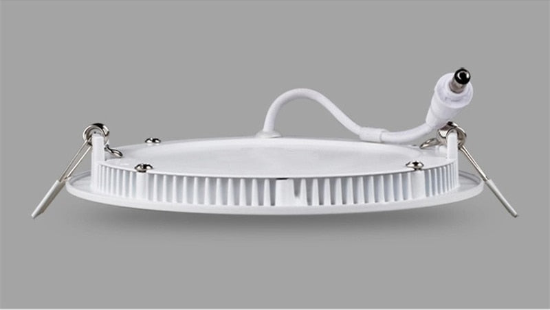 LED Panel Lights Ceiling Round Recessed Lamp Aluminum Ultra Thin Downlights 3W 4W 6W 9W 12W 15W 18W 24W Spotlight Light Fixtures