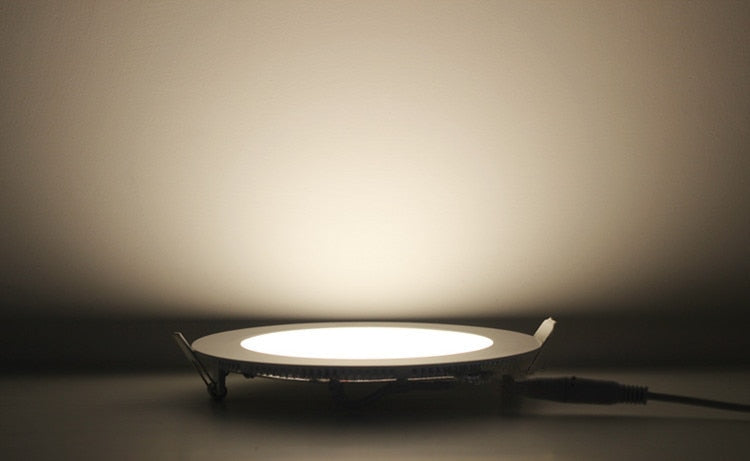 LED Panel Lights Ceiling Round Recessed Lamp Aluminum Ultra Thin Downlights 3W 4W 6W 9W 12W 15W 18W 24W Spotlight Light Fixtures