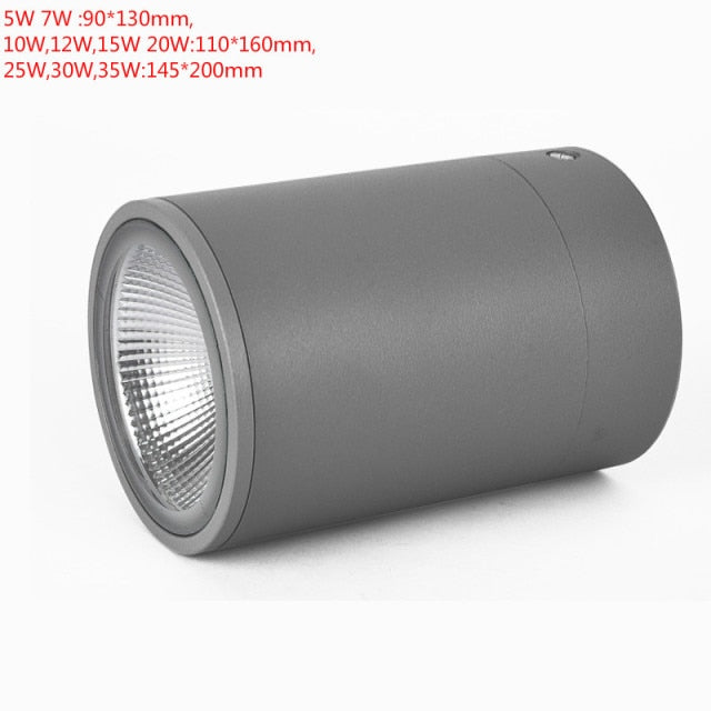 LED Waterproof IP65 COB Ceiling Downlight Surface Mounted Balcony Terrace Hotel Kitchen Bathroom Lamp