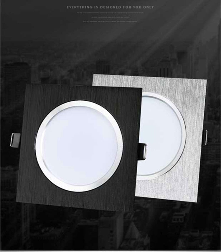 LED Ceiling Lamp Square 5W 10W 15W Dimmable 240v 20W Downlight LED Recessed Wall lamp for Kitchen/Home/Office Indoor Lighting
