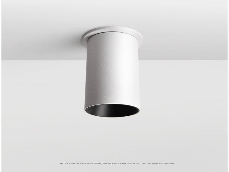 Foldable Recessed Ceiling Downlight 7W 10W 12W 15W Black/White Housing 360 Degree Rotatable 3000K/4000K/6000K Ceiling Spot Light