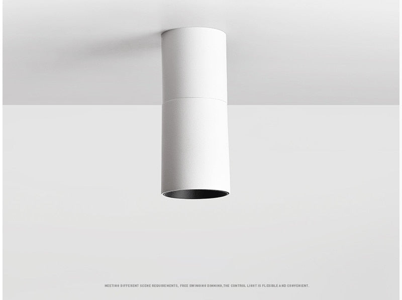 Foldable LED Surface Mounted Downlight 12W 15W 20W Black/White Housing 360 Degree Rotatable 3000K/4000K/6000K Ceiling Spot Light