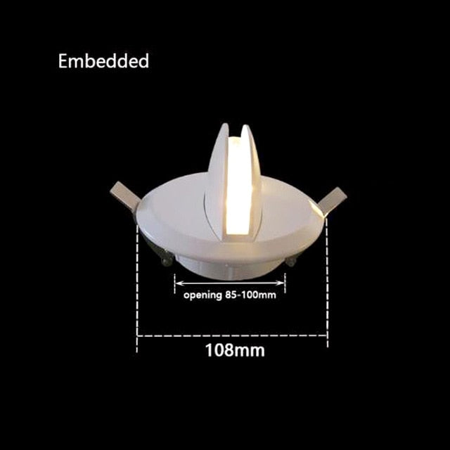 LED Downlight Anti-Glare led Ceiling Lamp LED Spot Lighting window garden door of the corridor led Recessed Downlight AC85-265V