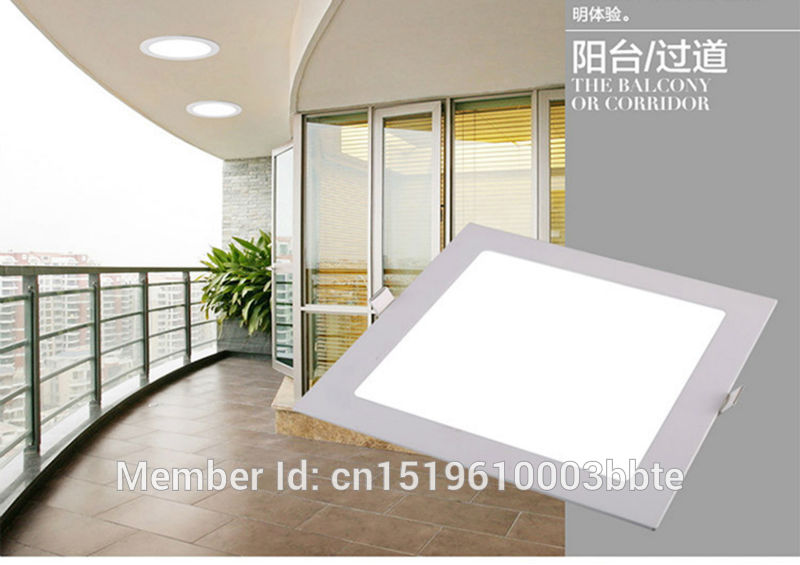 LED Downlight 100-110LM/W 85x85mm 3W LED Downlight Square LED Down Panel Light Recessed Ceiling Spotlight Bulb
