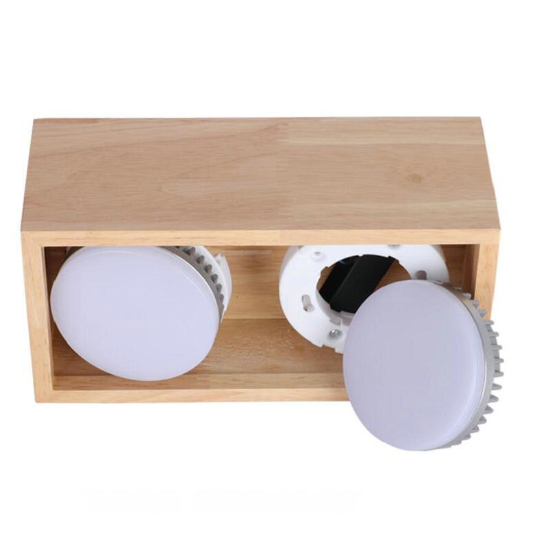 LED Downlight 1 Head 2head GX53 LED Ceiling Down Light AC110V-240V Cold white/Warm White square double LED Downlight Lamp