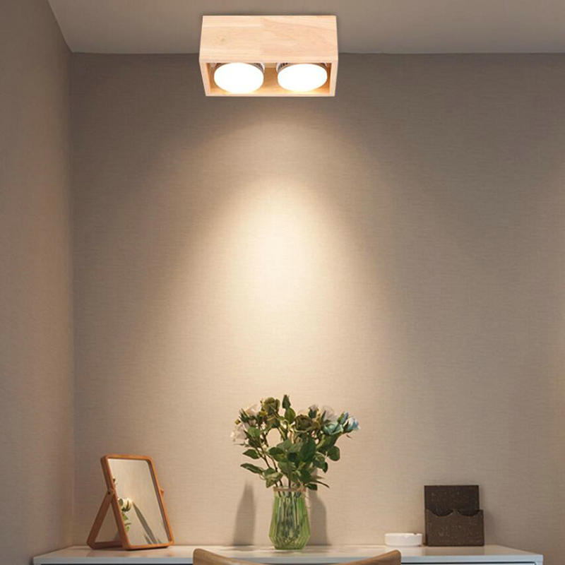 LED Downlight 1 Head 2head GX53 LED Ceiling Down Light AC110V-240V Cold white/Warm White square double LED Downlight Lamp