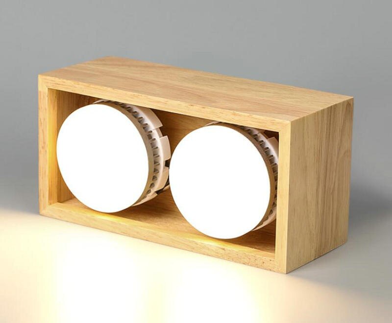 LED Downlight 1 Head 2head GX53 LED Ceiling Down Light AC110V-240V Cold white/Warm White square double LED Downlight Lamp