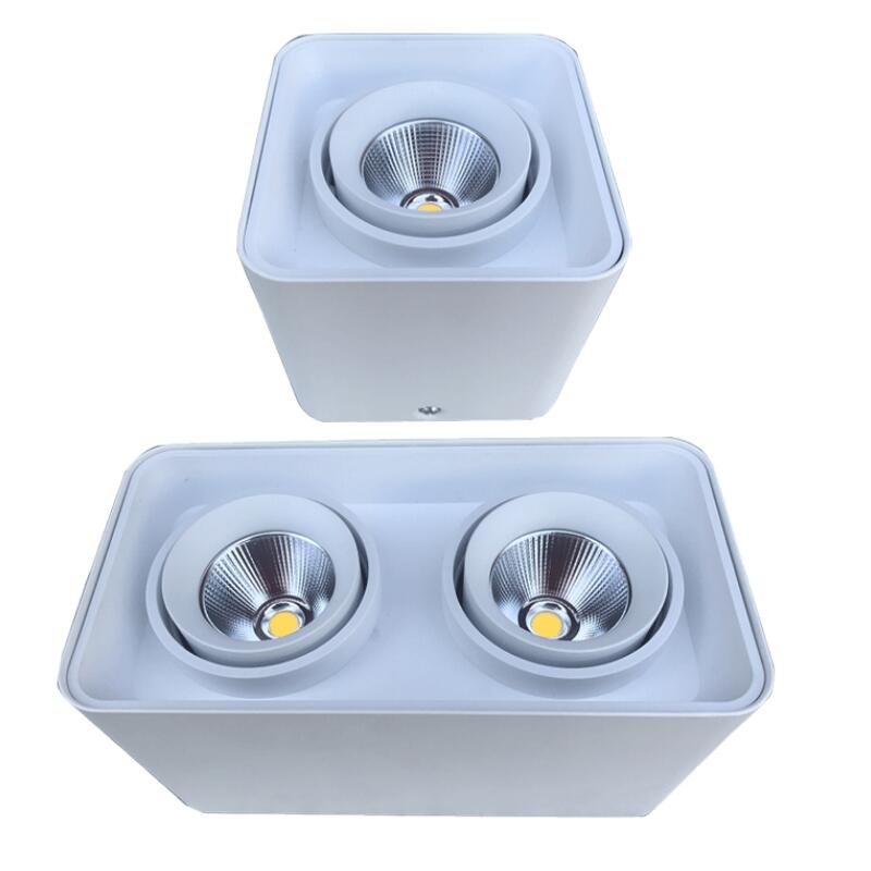LED Downlights 15W 20W COB Surface Mounted Downlight LED Lighting Angle-adjustable AC110 220V 230V 240V