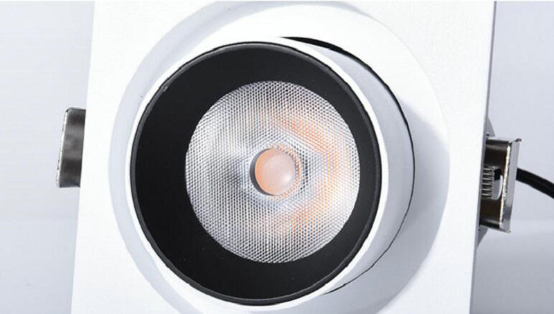 Telescopic 10W COB LED Ceiling lamps Down Light AC110V to AC240V Cool/Warm White LED Recessed Downlight Lamp
