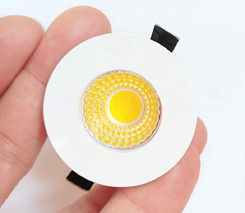 Black/White dimmable Mini LED Downlights 3W AC110V-240V Jewelry Display Ceiling Recessed Cabinet Spot Lamp