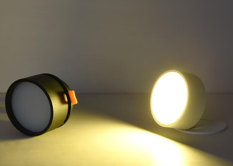 360 degree rotation Dimmable LED downlight COB Spot Light 3w 5w 7w 10w recessed Lights Bulbs Indoor Lighting