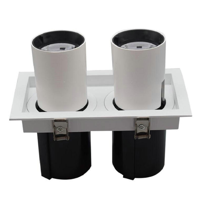 Double square LED downlight light 1pcs 20W COB Ceiling Spot Light AC85-265V ceiling recessed Lights Indoor Lighting