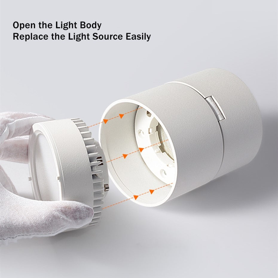 Surface Mounted LED Downlight 7W Light Source Replaceable LED Spot light Nordic Ceiling lamp for indoor Foyer,Living Room light