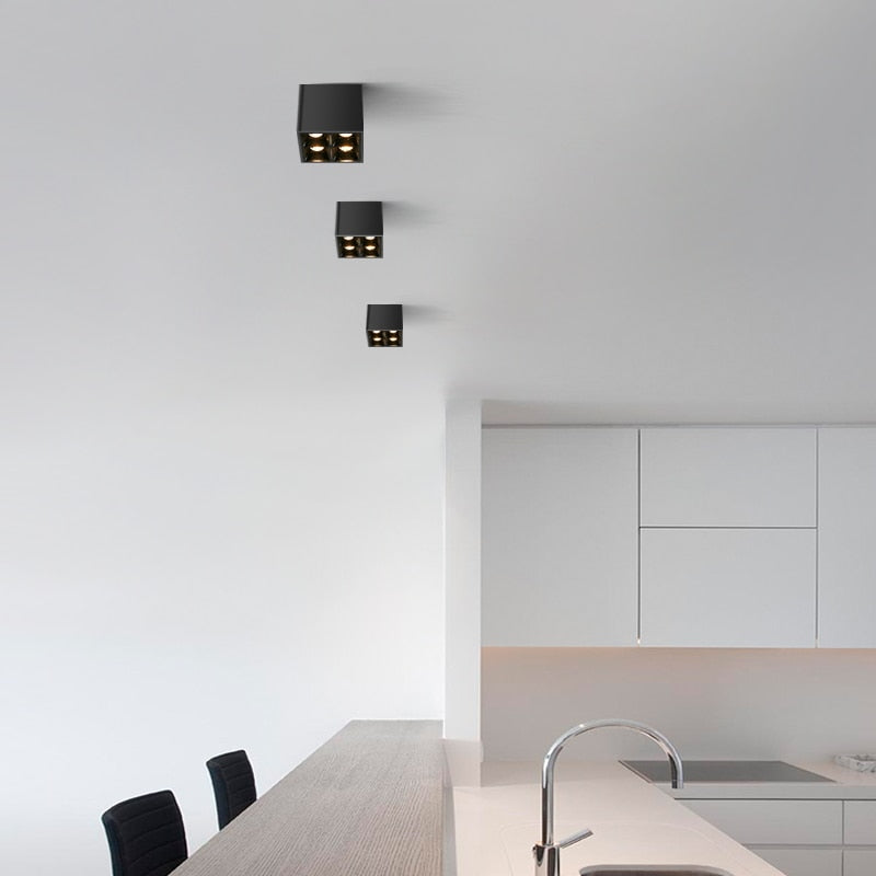 NEW fashion White Black Ceiling 8w LED COB Small spotlight business hotel engineering wall wash lamp interior lighting