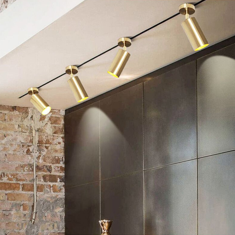 Cloakroom Ceiling Lamp Nordic Aluminum Clearly Installed Track Led Chandelier Background Wall Led Spotlight Downlight Light