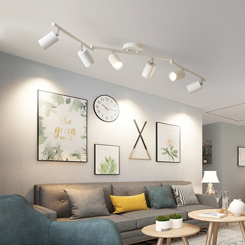 Track light spotlight led ceiling lamp household surface mounted downlight living room background wall cloakroom small spotlight