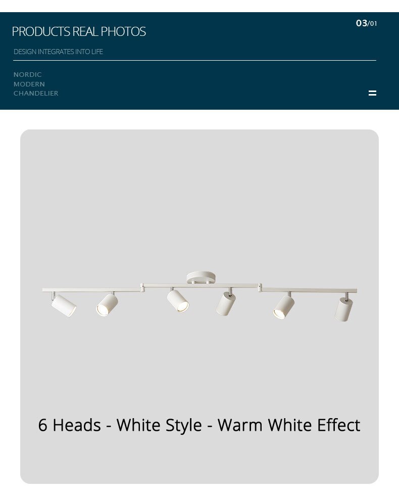 Track light spotlight led ceiling lamp household surface mounted downlight living room background wall cloakroom small spotlight