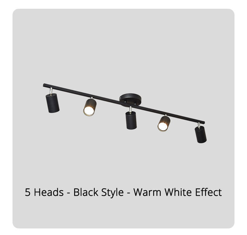 Track light spotlight led ceiling lamp household surface mounted downlight living room background wall cloakroom small spotlight