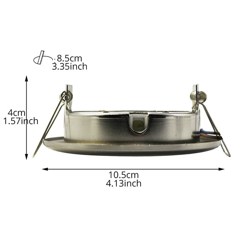 Spot Led Downlights Lamp Round Recessed 8W 110-240V 90mm Cut Hole Aluminum GX53 Light Source 3000K/4000K/6000K