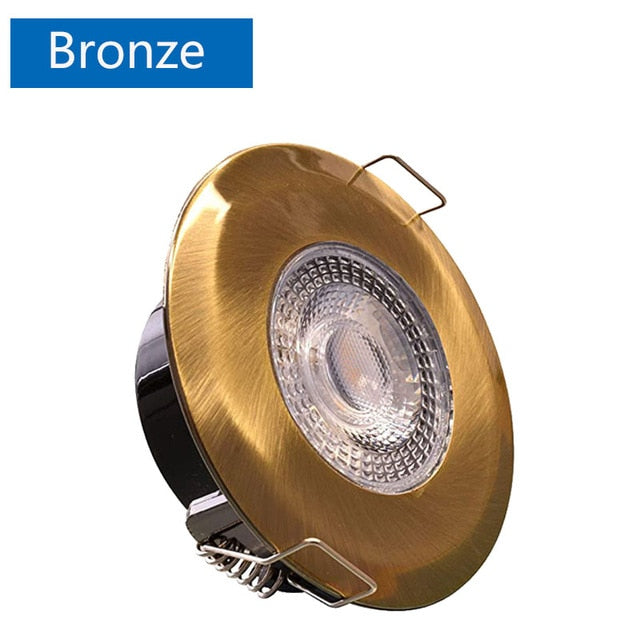 6PCS Waterproof 5W 7W LED Recessed Downlight Ultra Thin Bathroom Lamp Dimmable Round Driveless Ceiling Lighting AC 85-265V