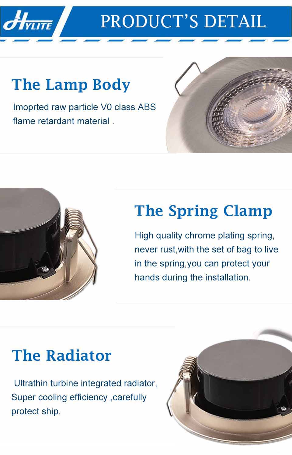 6PCS Waterproof 5W 7W LED Recessed Downlight Ultra Thin Bathroom Lamp Dimmable Round Driveless Ceiling Lighting AC 85-265V