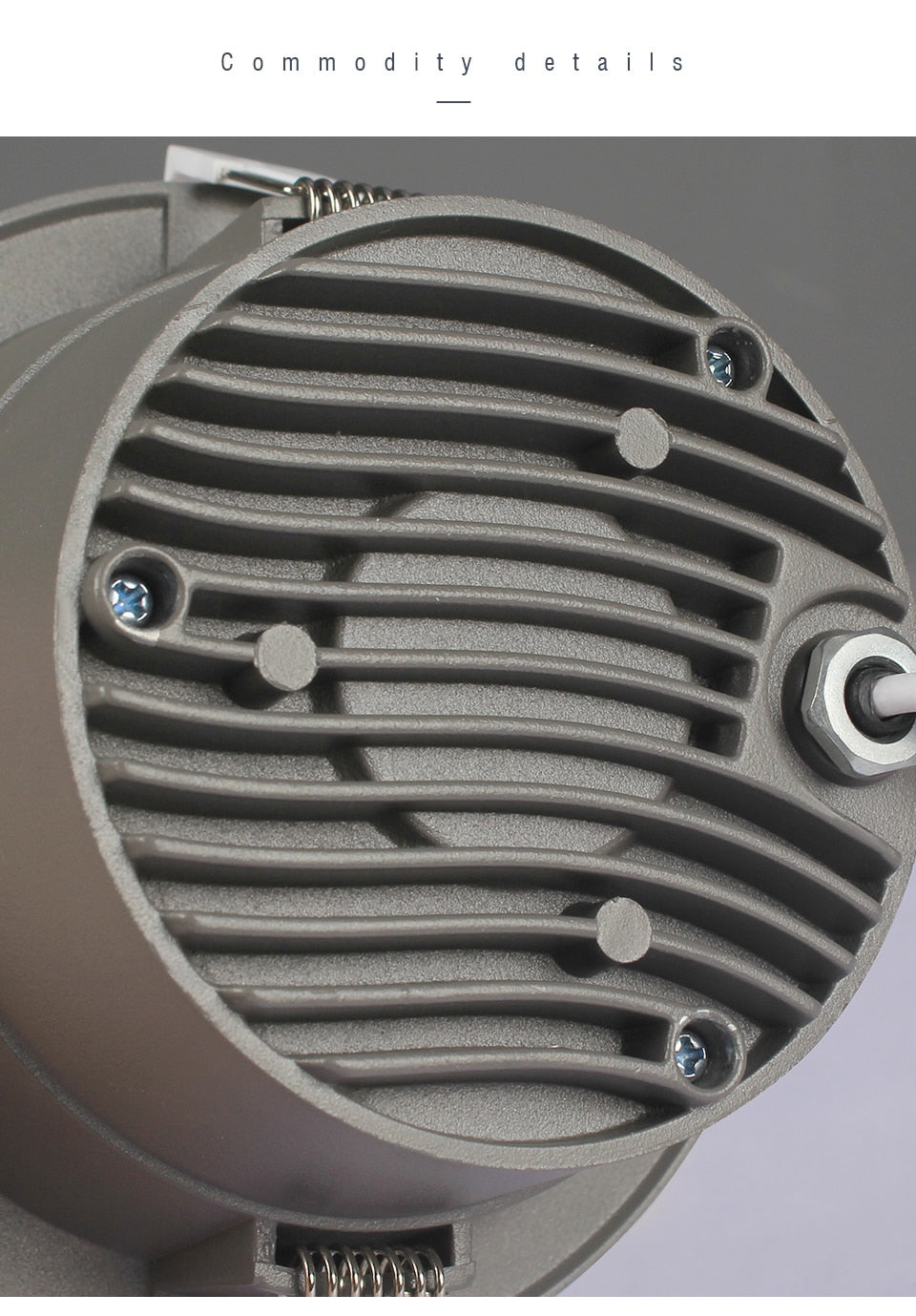 Aisilan LED Downlight White/Black Round Recessed Lamp Super bright 9W Indoor Spot lighting for Bedroom Kitchen