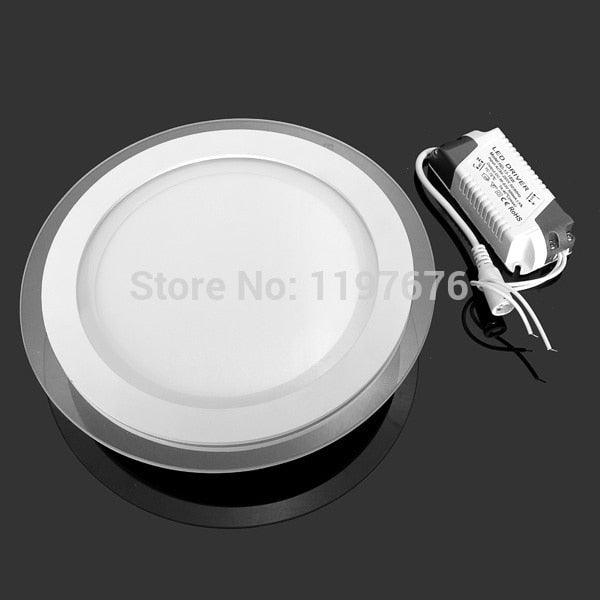 10pcs 6w 9w 12w 18w led panel downlight glass Round ceiling recessed panel light AC85-265V with adapter Warm/Natural/Cold White - LED Lights For Sale : Affordable LED Solutions : Wholesale Prices