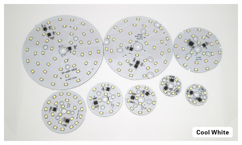 LED Chip for Downlight 3W 5W 7W 9W 12W 15W 18W SMD 2835 Round Light Beads AC 220V-240V Led Downlight Chip Lighting Spotlight