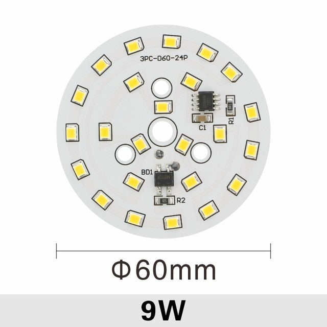 LED Chip for Downlight 3W 5W 7W 9W 12W 15W 18W SMD 2835 Round Light Beads AC 220V-240V Led Downlight Chip Lighting Spotlight