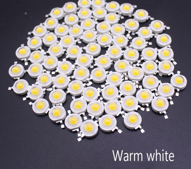 LED COB 10-1000Pcs Lamp Chip 1W 3W 3.2-3.6V Input 100-220LM Mini LED Bulb Diode SMD For DIY LED Floodlight Spotlight Downlight