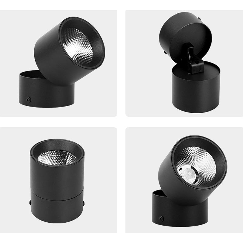 Led Spot Light 220V Spotlight Lamp COB Ceiling Spots Focus Led Downlights Foldable Fixture Down Lights Indoor Lighting For Home