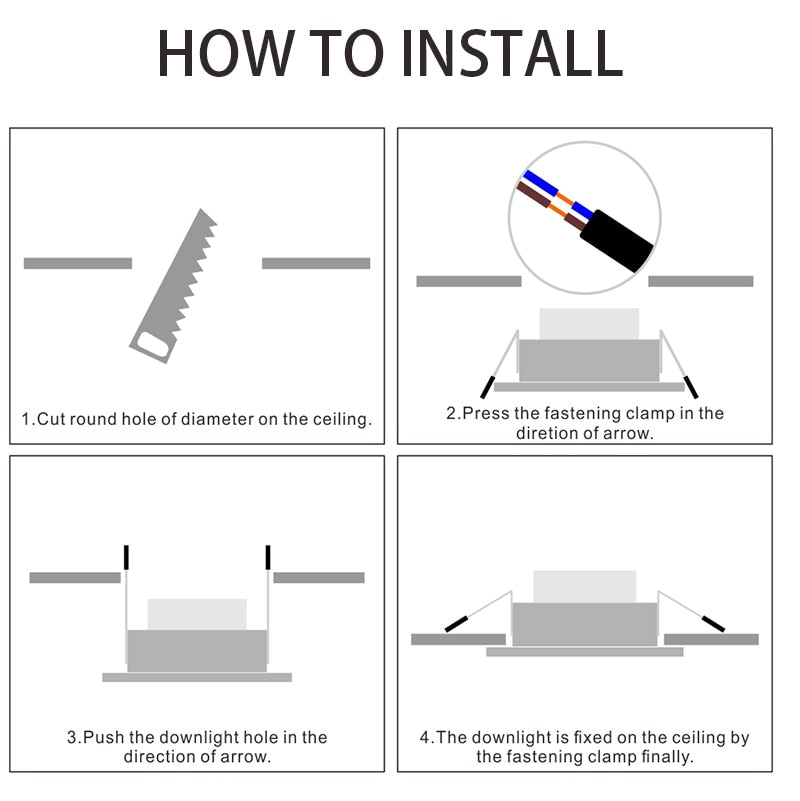 Led Spot Light 220V 110V Round Recessed Spotlights Led Downlight 5W 7W 12W 18W LED Ceiling Spot Lighting For Living Room Bedroom